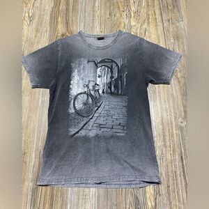 modous Gray Size Small t shirt Made in Greece Cotton "Crete"